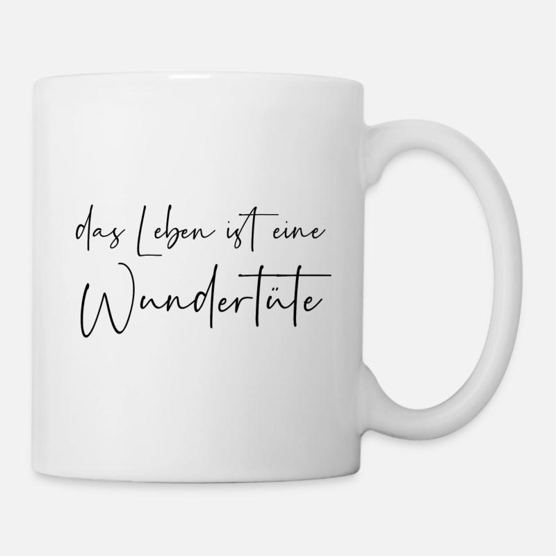 Das Leben ist eine Wundertüte - Tasse - Weiß
