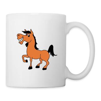 PFERD - PONY - REITEN - TIER - TIERISCH - BABY - Tasse - Weiß - Rechts