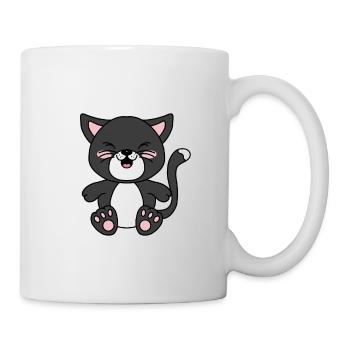 KATZE - KATER - TIER - KIND - BABY - TIERISCH - Tasse - Weiß - Rechts