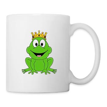 FROSCHKÖNIG - FROSCH - TIER - KIND - BABY - FUN - Tasse - Weiß - Rechts
