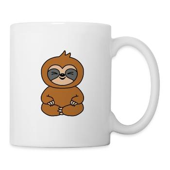 FAULTIER - TIER - KIND - BABY - TIERISCH - FUN - Tasse - Weiß - Rechts