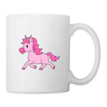 PONY - PFERD - REITEN - REITERIN - TIER - BABY - Tasse - Weiß - Rechts