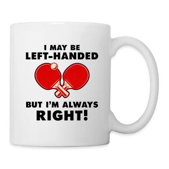 Ping Pong Master Table Tennis Coach Paddle Player - Mug - white - Right