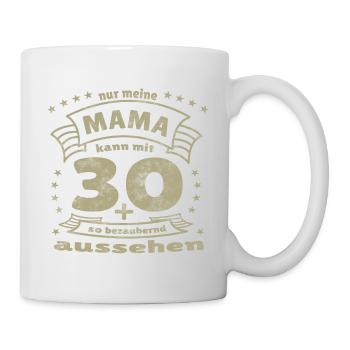 30+ mom birthday happy birthday - Mug - white - Right