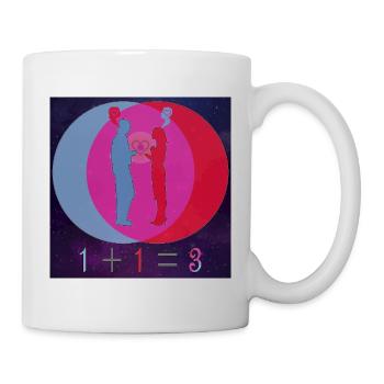 1 + 1= 3 - 1+1 energies become 3 - universe - Mug - white - Right