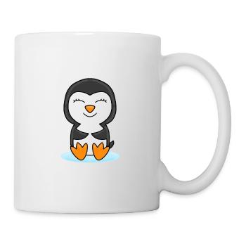 PINGUIN - TIER - KIND - BABY - TIERISCH - Tasse - Weiß - Rechts