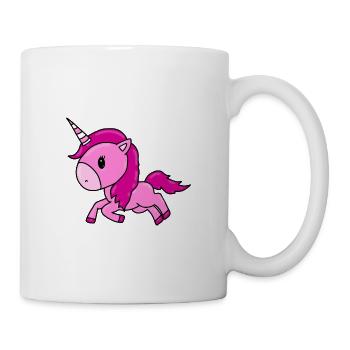 EINHORN - PFERD - PONY - REITEN - MÄDCHEN - Tasse - Weiß - Rechts