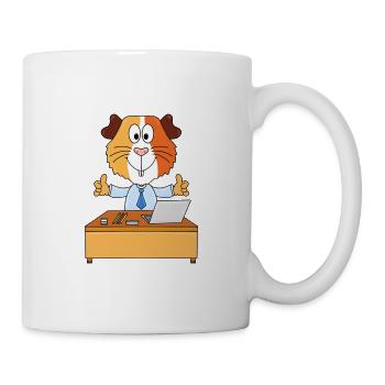 CHEF - CHEFIN - MEERSCHWEINCHEN - ARBEIT - BERUF - Tasse - Weiß - Rechts