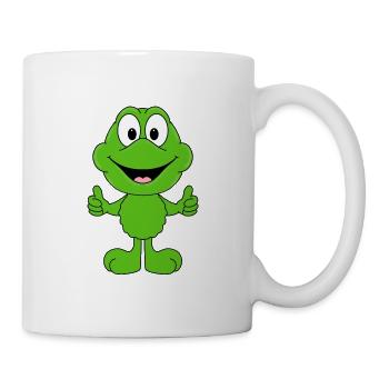 FROSCH - MÖGEN - TIER - TIERISCH - GUT - SUPER - Tasse - Weiß - Rechts