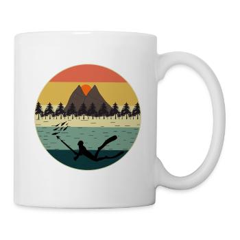 Speerfischen Speerfischen Vintage Retro - Tasse - Weiß - Rechts