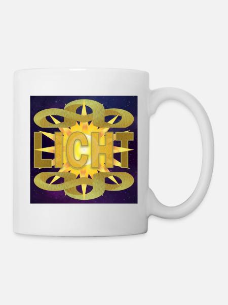 LICHT - ICH bin das lICHt - Universum - Tasse - Weiß