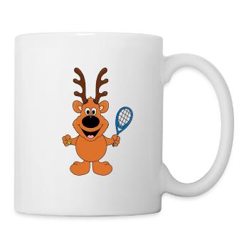 TENNISSPIELER - REH - SPORT - TENNIS - KIND - BABY - Tasse - Weiß - Rechts