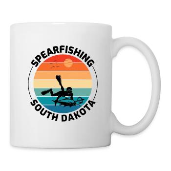 Speerfischen Speerfischen Speerfischer Fischen - Tasse - Weiß - Rechts