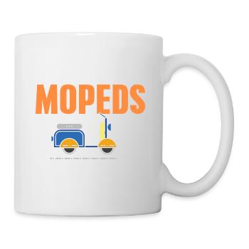 Make Mopeds Cool Again Funny Retro T-Shirt - Tasse - Weiß - Rechts
