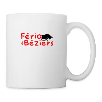 Tenue logo de Féria de Béziers - Mug blanc - blanc - Droite