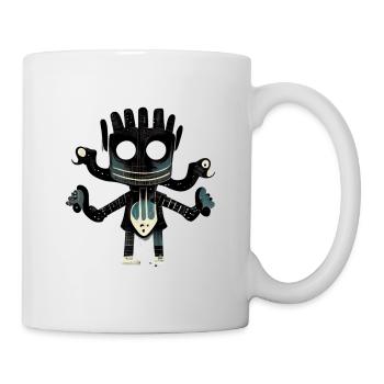 Happy Guitar Monster - Mug blanc - blanc - Droite