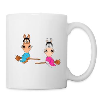 PFERDE - PONYS - HEXEN - HALLOWEEN - LIEBE - LOVE - Tasse - Weiß - Rechts