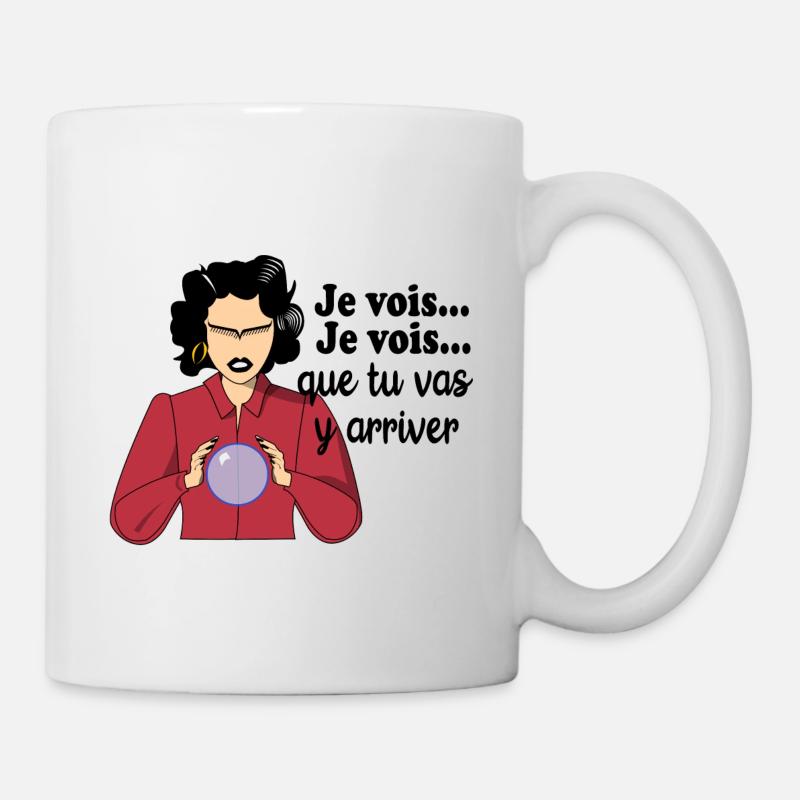 Je vois je vois que tu vas y arriver - Mug blanc - blanc