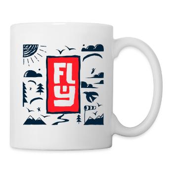 FLY Outdoor Adventure Parapente - Mug blanc - blanc - Droite