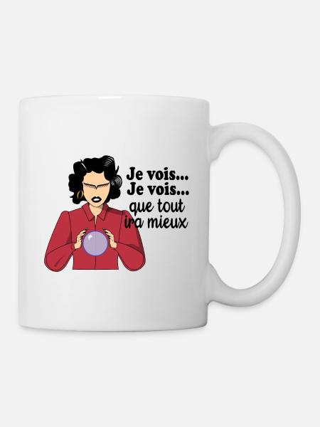 Je vois je vois que tout ira mieux - Mug blanc - blanc