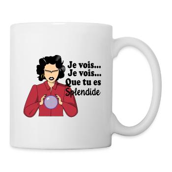 Je vois je vois que tu es splendide - Mug blanc - blanc - Droite