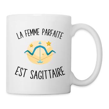 La femme parfaite est Sagittaire - Mug blanc - blanc - Droite