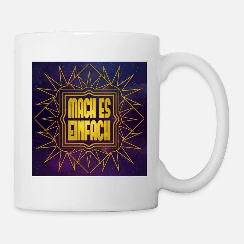 MAKE IT EASY - Univers - Mug blanc - blanc