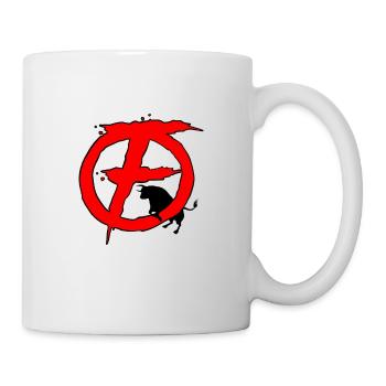 Rotes und schwarzes Féria-Logo - Tasse - Weiß - Rechts