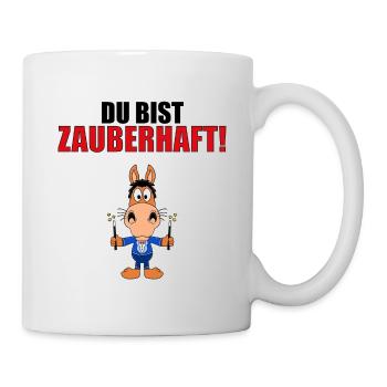 PFERD - PONY - ZAUBERER - DU BIST ZAUBERHAFT! - Tasse - Weiß - Rechts