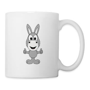 ESEL - TIERISCH - GUT - SUPER - LIKE - LIKEN - Tasse - Weiß - Rechts