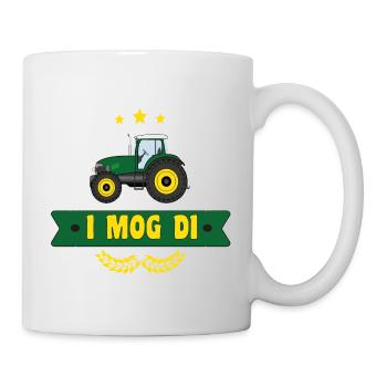 I mog di Traktor Trecker Bauer Landwirtschaft - Tasse - Weiß - Rechts