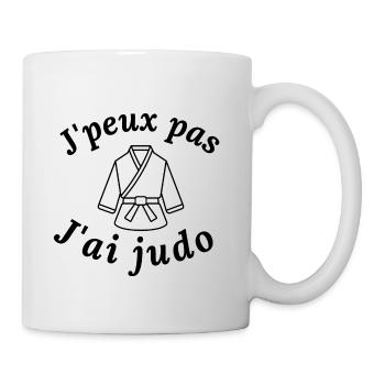 Je peux pas j'ai Judo - Mug blanc - blanc - Droite