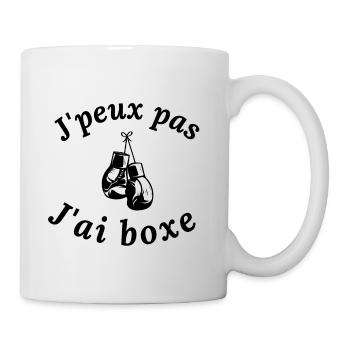 J'PEUX PAS J'AI BOXE - Mug blanc - blanc - Droite