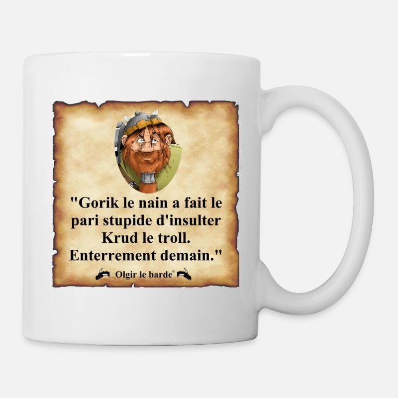 nain pari stupide - Mug blanc - blanc
