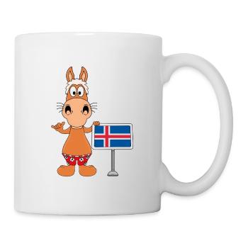 PFERD - PONY - ISLAND - ISLÄNDER - ISLAND - SHAKA - Tasse - Weiß - Rechts