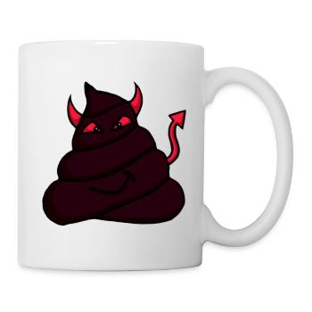 Teufel-Haufen-rot - Tasse - Weiß - Rechts