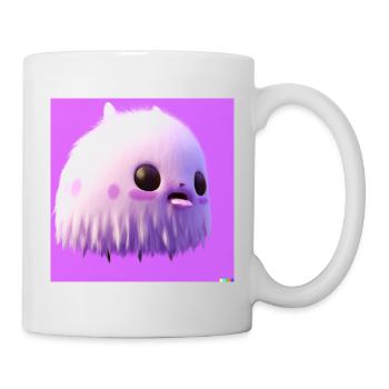 Fluffy Monster - Mug - white - Right