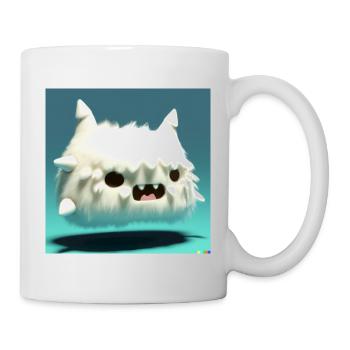Fluffy Monster - Mug - white - Right