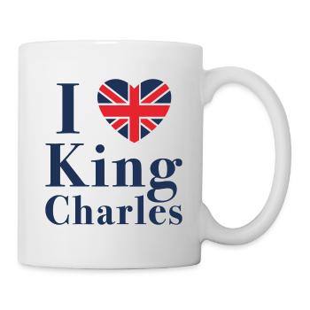 Ich liebe König Charles - Tasse - Weiß - Rechts