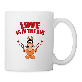 LOVE IS IN THE AIR - SEIFENBLASEN - PFER - PONY - Tasse - Weiß - Rechts