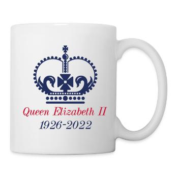 La reine Elizabeth II - Mug blanc - blanc - Droite