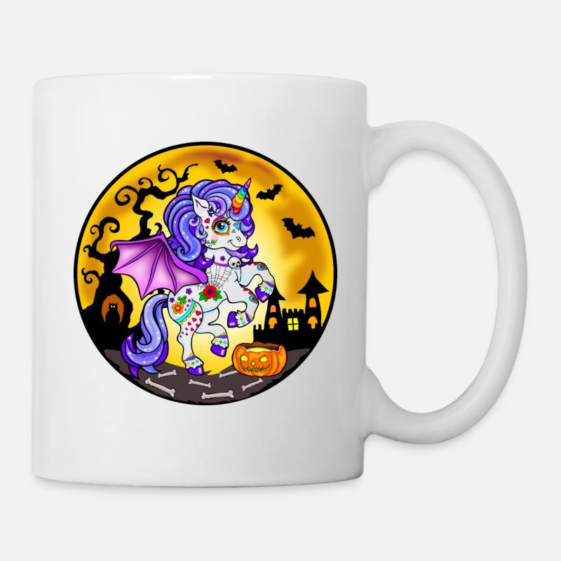 Einhorn Halloween 2022 - Tasse - Weiß