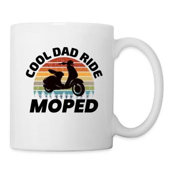 Scooter Rider Motorbike Moped Bike Dad Fathers day - Mug - white - Right