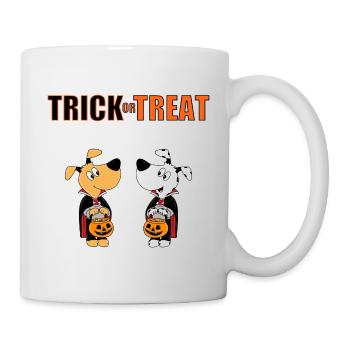 TRICK OR TREAT - HALLOWEEN - HUNDE - HUND - LIEBE - Tasse - Weiß - Rechts