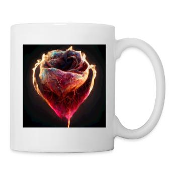 Herz Love Abstract Collection 2 - Tasse - Weiß - Rechts