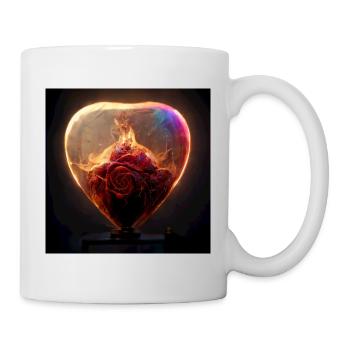 Herz Love Abstract Collection 3 - Tasse - Weiß - Rechts