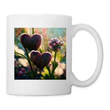 Herz Love Abstract Collection 4 - Tasse - Weiß - Rechts