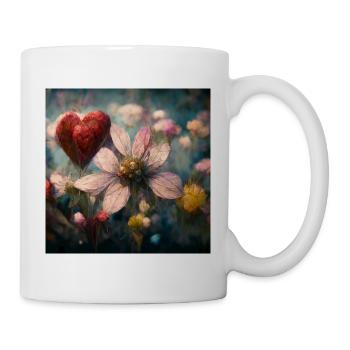 Herz Love Abstract Collection 5 - Tasse - Weiß - Rechts