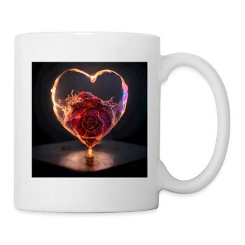 Herz Love Abstract Collection 1 - Tasse - Weiß - Rechts