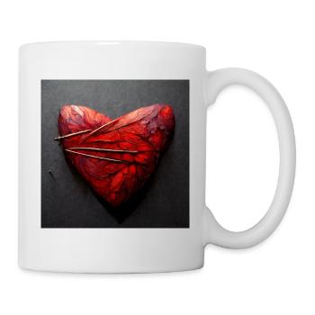 Herz Love Abstract Collection 13 - Tasse - Weiß - Rechts